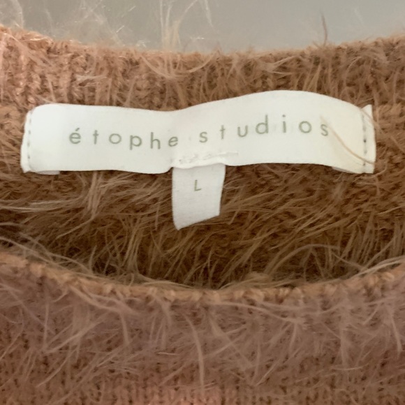 Étoohe Studios Tan Crop Top Sweater - Picture 2 of 4